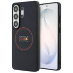 Red Bull PU Leather Meshed Red Ring Magnetic Zadní Kryt pro Samsung Galaxy S26 Ultra Navy