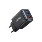 UNITEK WALL CHARGER GAN 2X USBC USBA  PD 3.0  65W