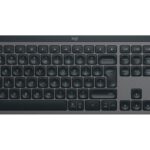 Logitech Master MX Keys Combo for Bussiness keyboard Mouse included Office RF Wireless + Bluetooth QWERTY US International Graphite
