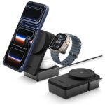 Ładowarka indukcyjna Spigen Essential     EF323MQ 3w1 25W Qi2.2 MagSafe czarny - imagine 5