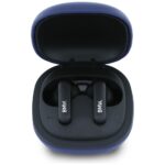 Headphones Bluetooth TWS BMW Leather      Metal Logo ENC blue - imagine 3