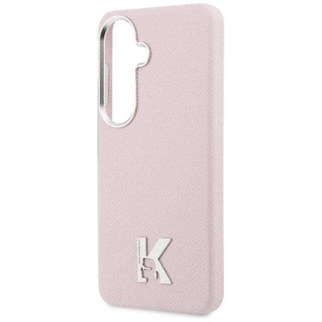Case Karl Lagerfeld K Metal Logo MagSafe for Samsung Galaxy S26 pink - imagine 6