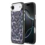Karl Lagerfeld IML Leopard MagSafe Zadní Kryt pro iPhone Air Grey