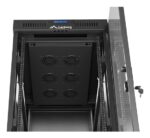 Standing installation rack cabinet 19  32U 600x1000 black glass door LCD Lanberg (flat pack) - imagine 10