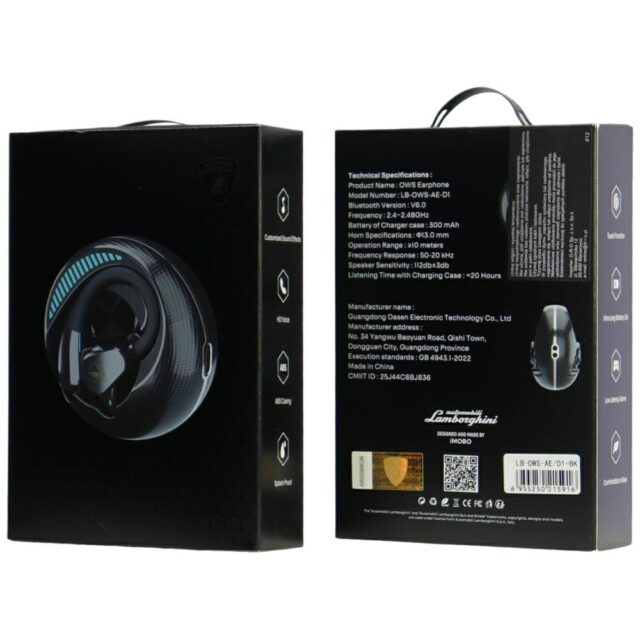 Wireless Headphones Lamborghini D1 Open Air black - imagine 9