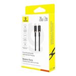 Baseus Dura USB-C - iP - USB-C to Lightning (7-pin) cable  20 W  2 m (black  gold) - imagine 6