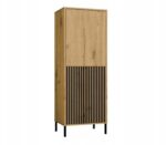 KAMARO 2DK SLIM/GŁ OAK ARTISAN DISPLAY CABINET - imagine 3