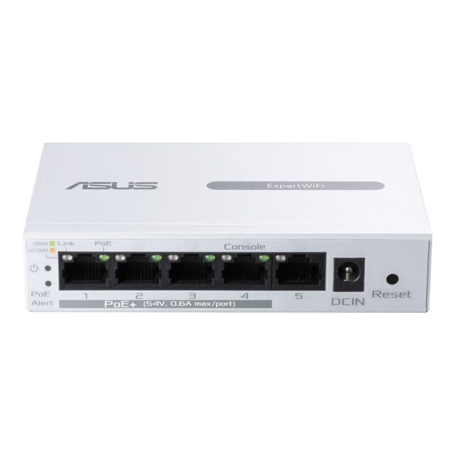ASUS ExpertWiFi EBP15 Managed Gigabit Ethernet (10/100/1000) Power over Ethernet (PoE) White - imagine 3