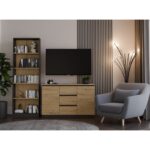 Topeshop 2D3S ANT/ART BA KPL chest of drawers - imagine 6