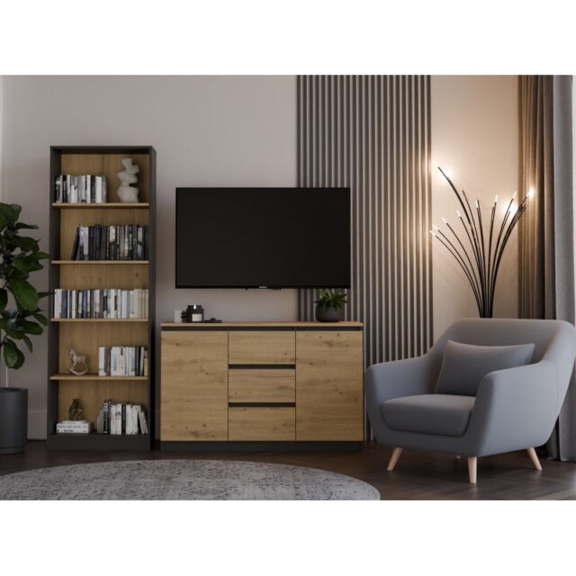 Topeshop 2D3S ANT/ART BA KPL chest of drawers - imagine 6