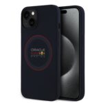 Red Bull Silicone Red Ring MagSafe Zadní Kryt pro iPhone 13 Navy