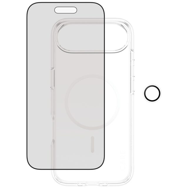 Zestaw ochronny CARE by PanzerGlass      Flagship Privacy 3w1 Etui+Szkło Prywatyzujące+Lens do iPhon - imagine 3