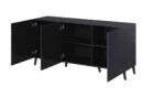 Nova chest of drawers 155x40x72 Garnet Mat - imagine 2