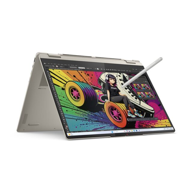 Lenovo Yoga 7 2-in-1 16AKP10 Copilot+ PC AMD Ryzen AI 7 350 Hybrid (2-in-1) 40.6 cm (16 ) Touchscreen 2.8K 16 GB LPDDR5x-SDRAM 512 GB SSD Wi-Fi 7 (802.11be) Windows 11 Home - imagine 9