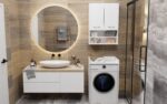 WASHING MACHINE CABINET POLA NP WHITE - imagine 7