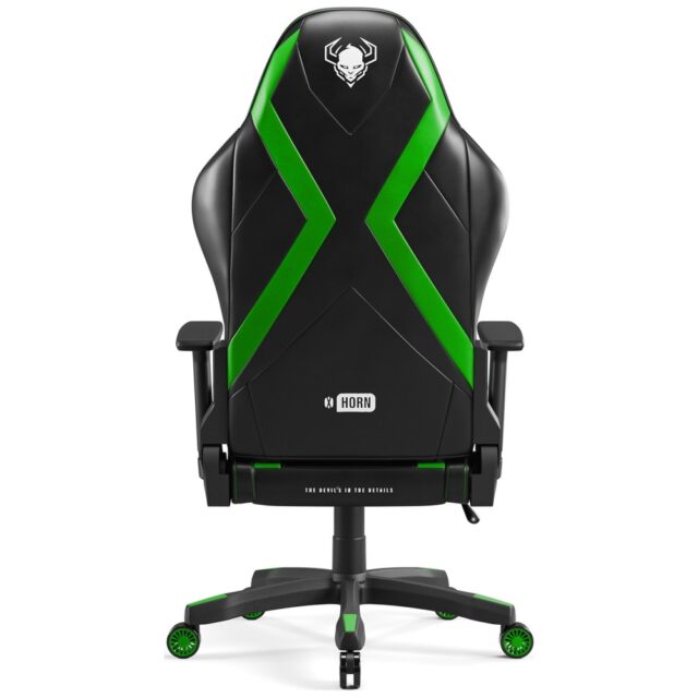 Gaming chair Diablo Chairs X-Horn 2.0 Normal Size black-green - imagine 3