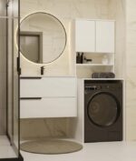 WASHING MACHINE CABINET POLA MULTI WHITE - imagine 10