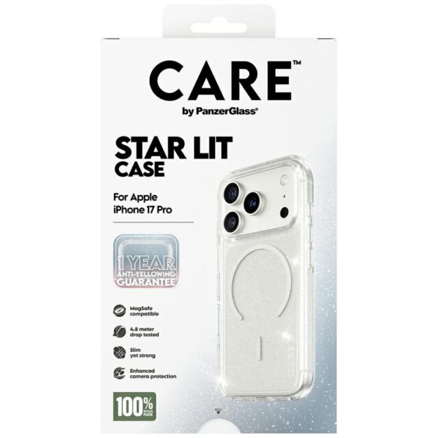 CARE by PanzerGlass Flagship Urban Explorer w. White MagSafe case for iPhone 17 Pro Star Lit - imagine 5