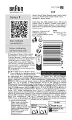Braun Series 7 Elektrorasierer Original Scherkopf 74S - imagine 2
