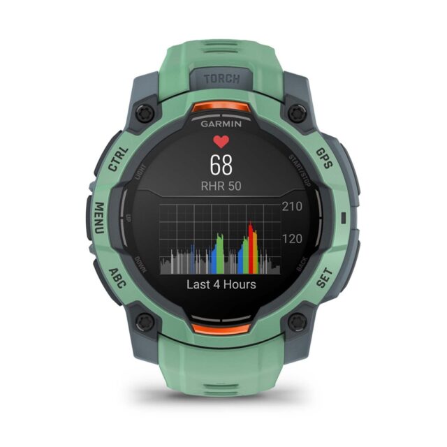 Garmin Instinct 3 AMOLED 3.05 cm (1.2 ) 45 mm Digital 390 x 390 pixels Touchscreen Green GPS (satellite) - imagine 5