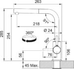 TAP LINA L PULL OUT NOZZLE HP OATMEAL - imagine 2