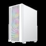 Gembird Fornax 4000W ARGB gaming ATX computer case  Midi Tower  backlight  White - imagine 3