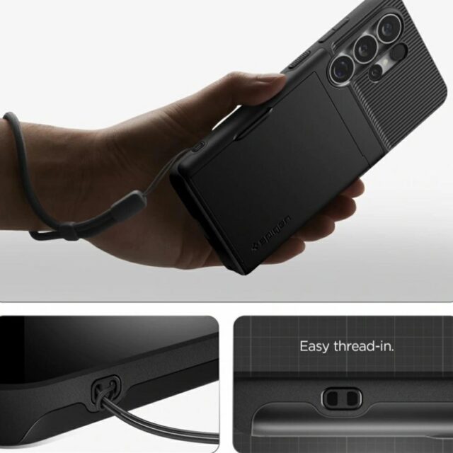 Spigen Slim Armor CS case Samsung Galaxy S26 Ultra black - imagine 5