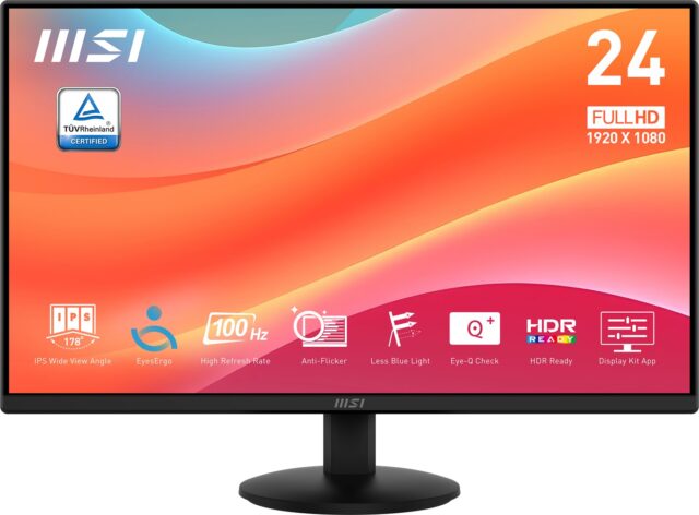 MSI Pro MP242L computer monitor 60.5 cm (23.8 ) 1920 x 1080 pixels Full HD LCD Black - imagine 3