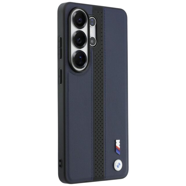 Case BMW Perforated Stripe Logo MagSafe  for Samsung Galaxy S26 Ultra navy blue - imagine 4