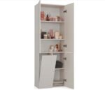 BATHROOM CABINET NEL DD 1K BASKET CASMERE COLOUR LONG DOORS - imagine 6