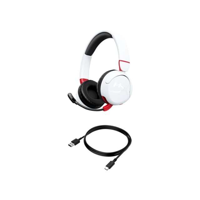 HEADSET HYPERXCLOUD MINI WIRELESS WHT - imagine 8
