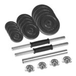 REBEL ACTIVE Adjustable dumbbells in a case 20 kg with a bar - imagine 2