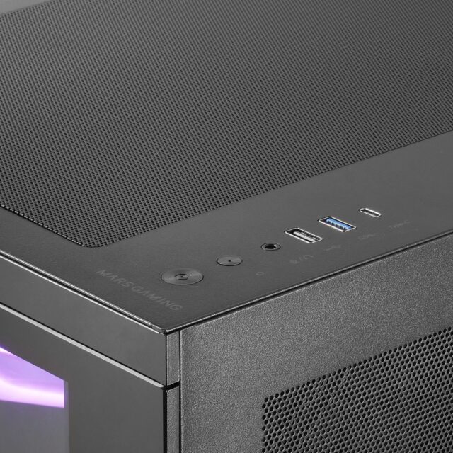 Mars Gaming MC3TCORELCDM computer case Mini Tower Black - imagine 3