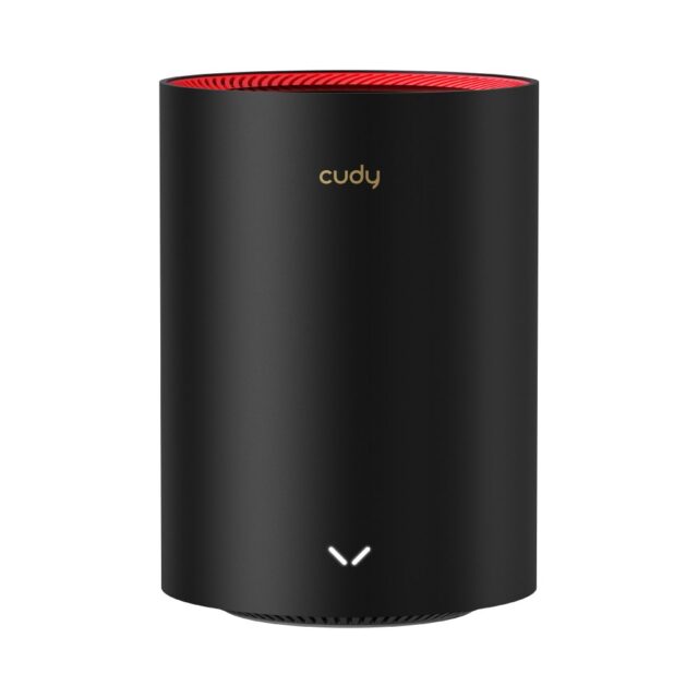 Cudy M3000 3-Pack Dual-band (2.4 GHz / 5 GHz) Wi-Fi 6 (802.11ax) Black  Red 1 Internal - imagine 2