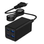 Gembird TA-UC-2A2C-PD65-01-BK mobile device charger Laptop  Smartphone Black AC Fast charging Indoor