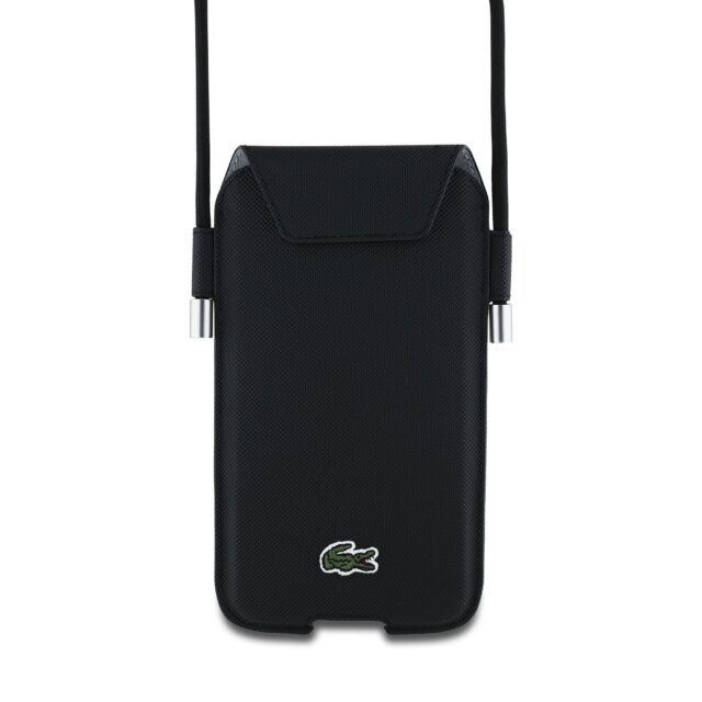 Lacoste PhoneSleeve LCPSP15XPVCK XL black Universal Phone Sleeve Crossbody Petit Pique - imagine 4