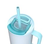 Thermal mug with telescopic straw Kambukka Rio Tumbler 950ml Frosty Coconut - imagine 6