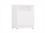 GALAX 30/1D WHITE BEDSIDE TABLE - imagine 2
