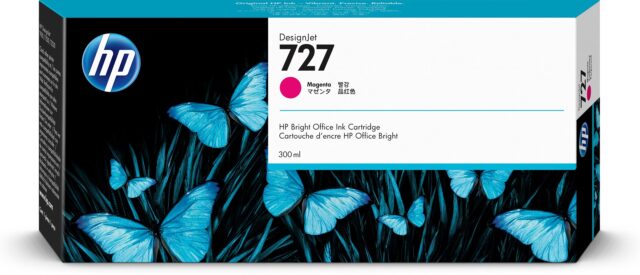 HP 727 300-ml Magenta DesignJet Ink Cartridge - imagine 3