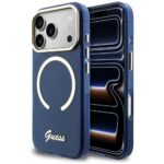Case Guess IML Script Metal MagSafe for   iPhone 17 Pro blue