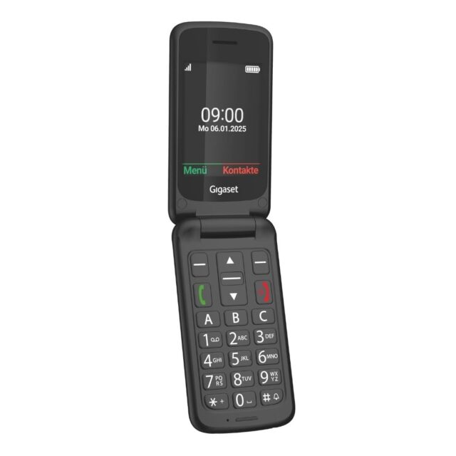 Gigaset GL595 7.11 cm (2.8 ) 114 g Black Senior phone - imagine 10