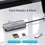 UNITEK ACTIVE HUB USB-C 2X HDMI 4K  RJ45  PD 100W