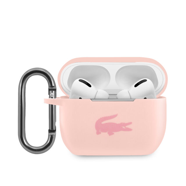 Lacoste LCAPSI AirPods Pro cover pink Silicone - imagine 3