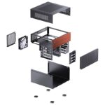 Jonsbo N4 NAS Enclosure - black - imagine 7