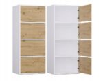 ALMA CHEST OF DRAWERS WHITE/ARTISAN OAK - imagine 4
