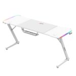 Huzaro Hero 4.8 White RGB - gaming desk - imagine 2
