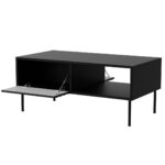 Cama CORTINA 490307 Bench/Table 100x55x45 black - imagine 2