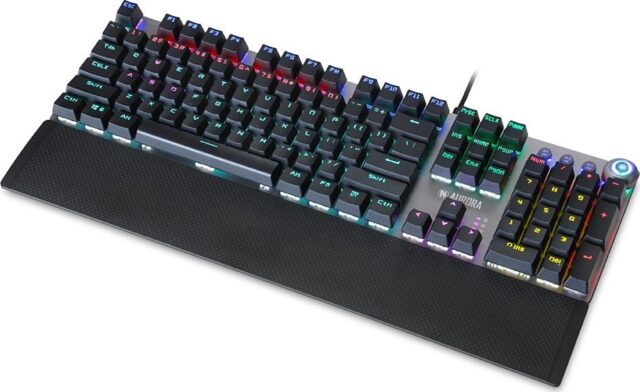 iBox Aurora K-3 keyboard USB QWERTY Silver - imagine 9