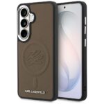 Case Karl Lagerfeld Embossed Ring        Initials MagSafe for Samsung Galaxy S26 Plus brown