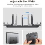 Stojak na laptopa Spigen LD208S4          Vertical Laptop Stand Space szary - imagine 8
